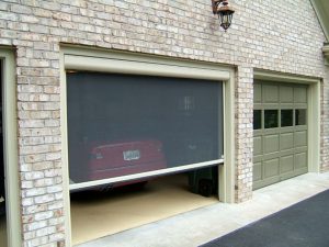 Dallas Motorized Retractable Garage Door Screens